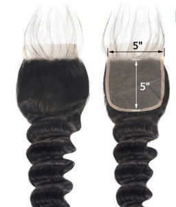 OCEAN WAVE (5X5) SWISS/HD LACE CLOSURE