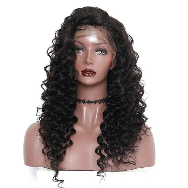 1B ITALIAN CURLS SWISS FULL LACE FRONTAL 13X4,13X6  WIG 200% (SILVER)