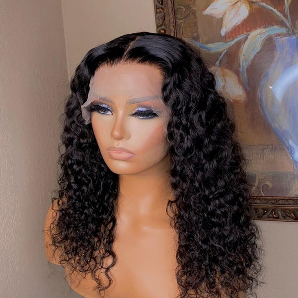 1B ITALIAN CURLS SWISS FULL LACE FRONTAL 13X4,13X6  WIG 200% (SILVER)