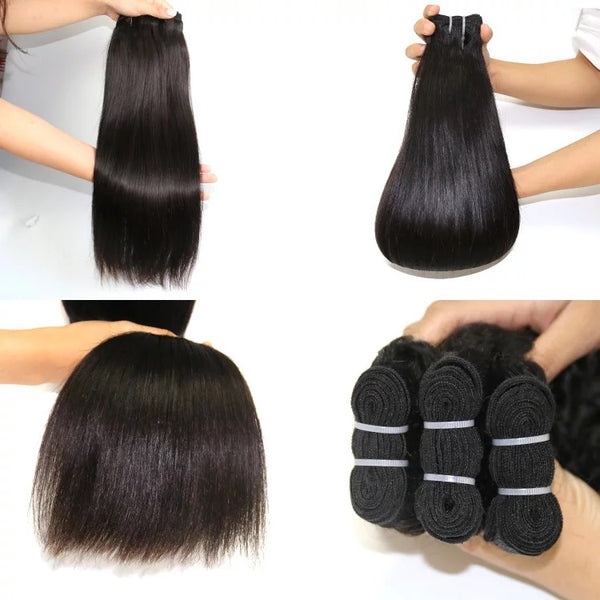 STRAIGHT HAIR BUNDLES (Silver)