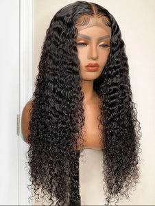 1B JERRY CURLS SWISS FULL LACE FRONTAL 13X4,13X6 WIG 200% (SILVER)