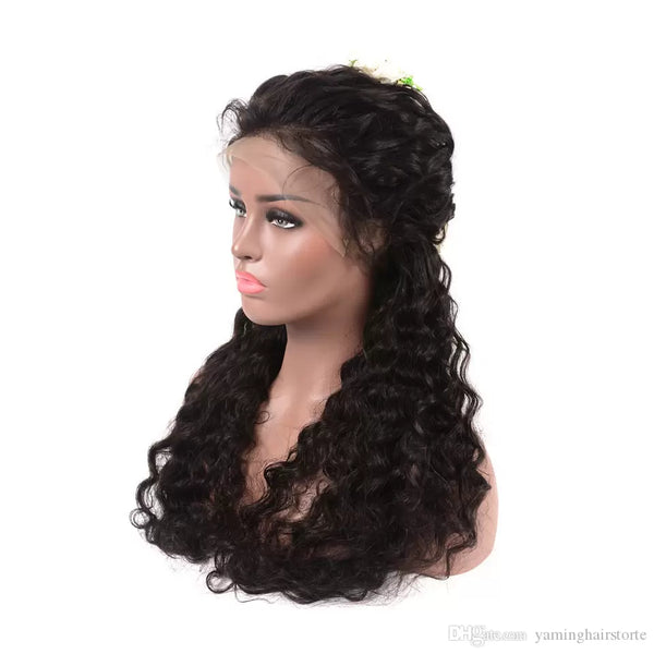 1B ITALIAN CURLS SWISS FULL LACE FRONTAL 13X4,13X6  WIG 200% (SILVER)