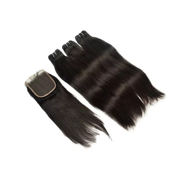 STRAIGHT HAIR BUNDLES (Silver)