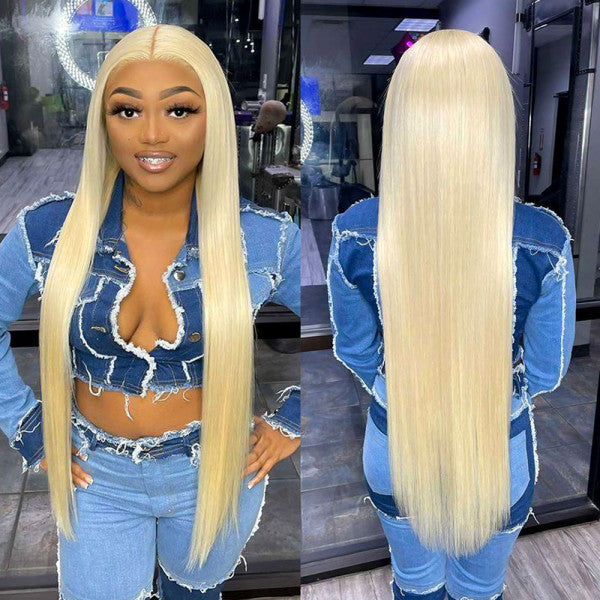 613 HD 30" 13x4 FULL LACE FRONTAL WIG 200% (Silver)