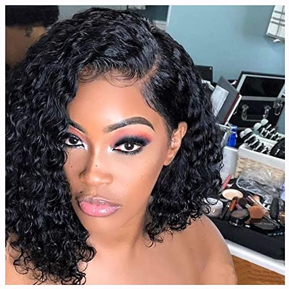 1B DEEP WAVE SWISS FULL LACE FRONTAL 13X4,13X6 WIG BOB 200% (SILVER)