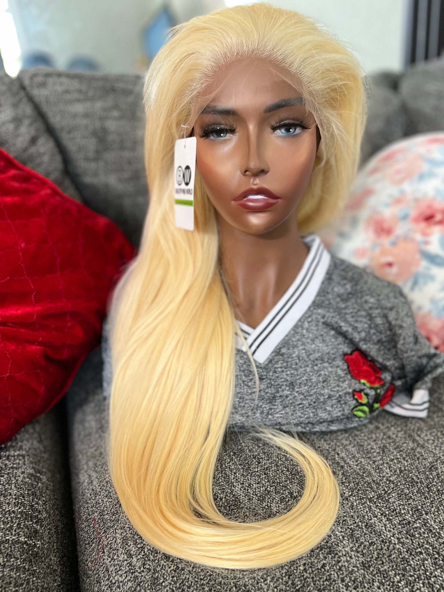 613 HD 30" 13x4 FULL LACE FRONTAL WIG 200% (Silver)