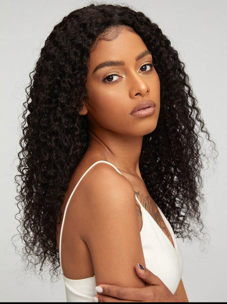 1B JERRY CURLS SWISS FULL LACE FRONTAL 13X4,13X6 WIG 200% (SILVER)