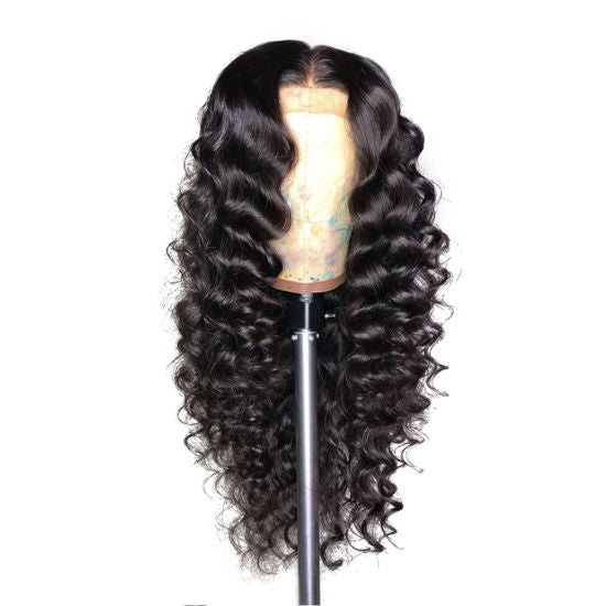 1B ITALIAN CURLS SWISS FULL LACE FRONTAL 13X4,13X6  WIG 200% (SILVER)