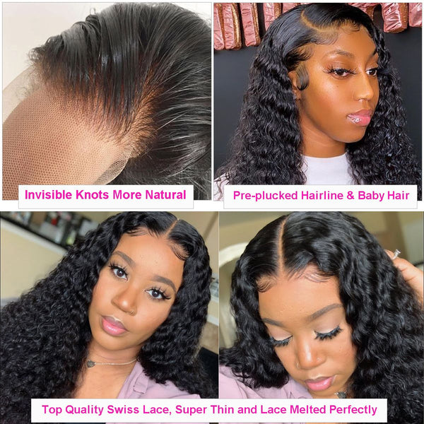1B DEEP WAVE 13X4 SWISS LACE FRONTAL WIG 150% (COOPER)