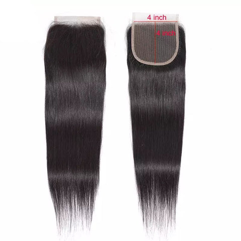 STRAIGHT (4X4) SWISS/HD LACE CLOSURE