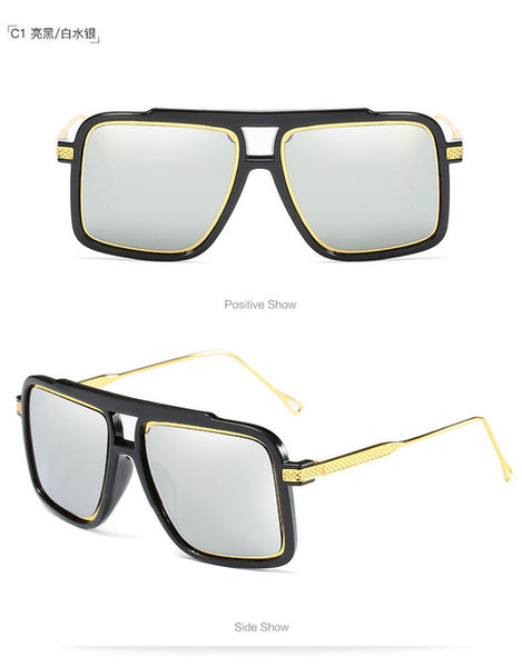 Designer Square Frame Sunglasses