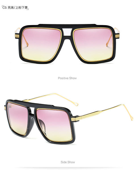 Designer Square Frame Sunglasses