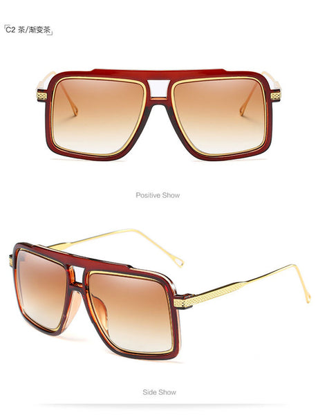 Designer Square Frame Sunglasses