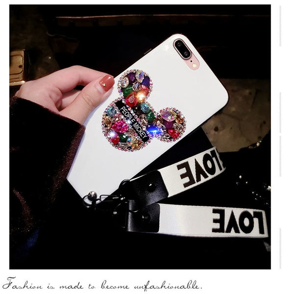 Luxury Jewelled Mickey Mouse Case