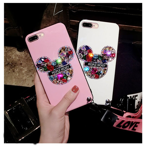 Luxury Jewelled Mickey Mouse Case