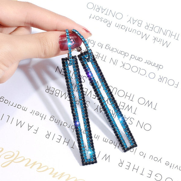 Fashion Long Geometric Drop Earrings