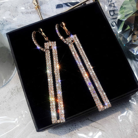 Fashion Long Geometric Drop Earrings