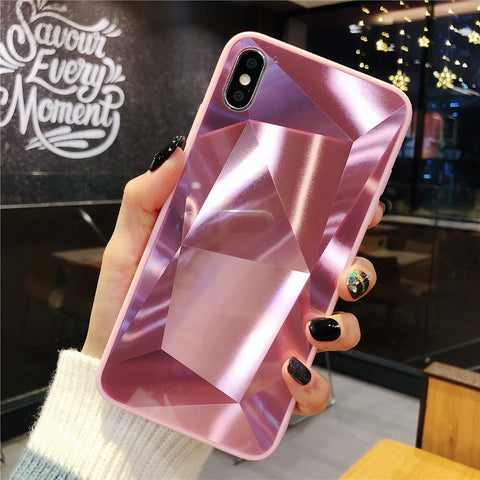 3D Diamond prism holographic laser Case