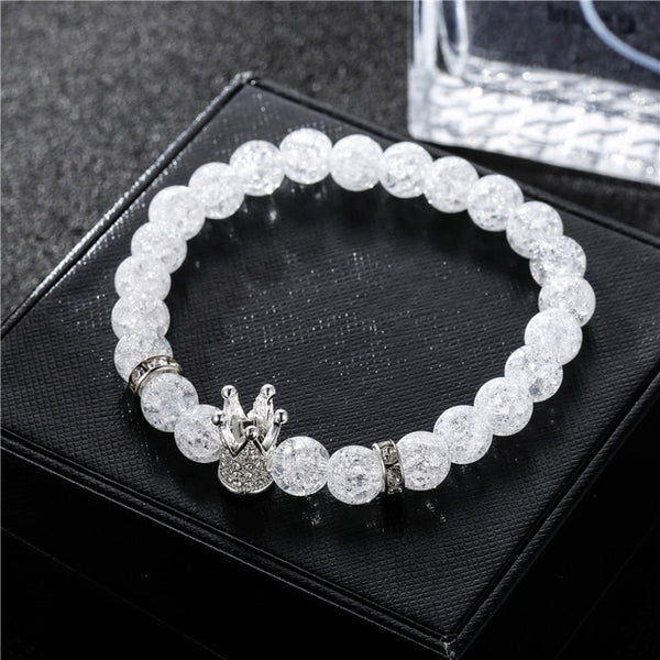 New Fashion Imperial Micro Pave Cubic Zircon Crown Charm Bracelet