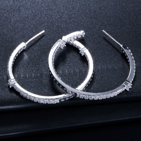 Fashion Ladies Loop Earring Round