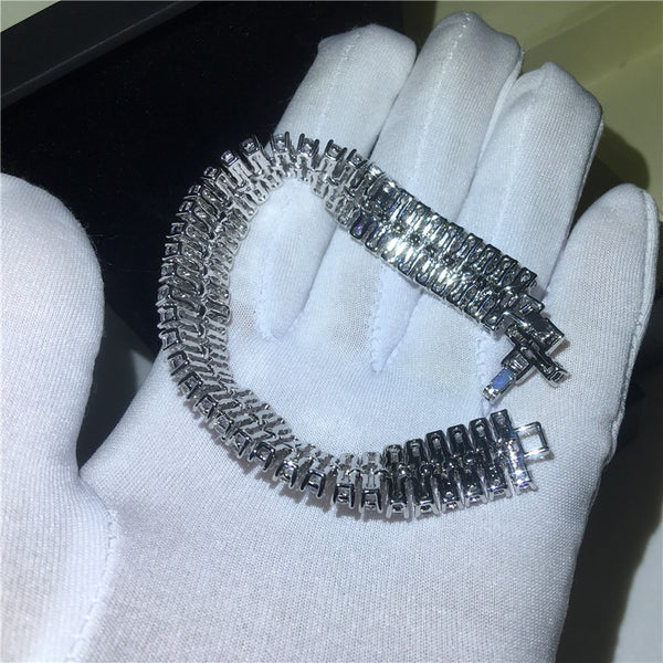 Luxury Female White Gold Filled bracelets