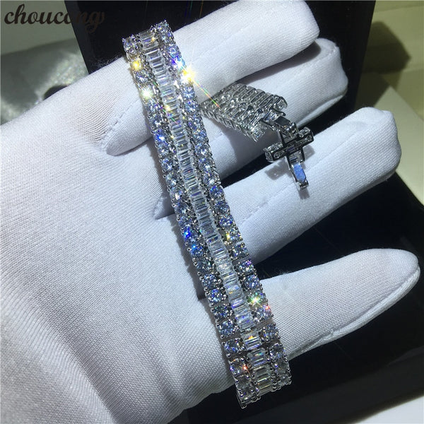 Luxury Female White Gold Filled bracelets