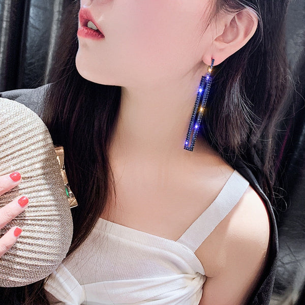 Fashion Long Geometric Drop Earrings