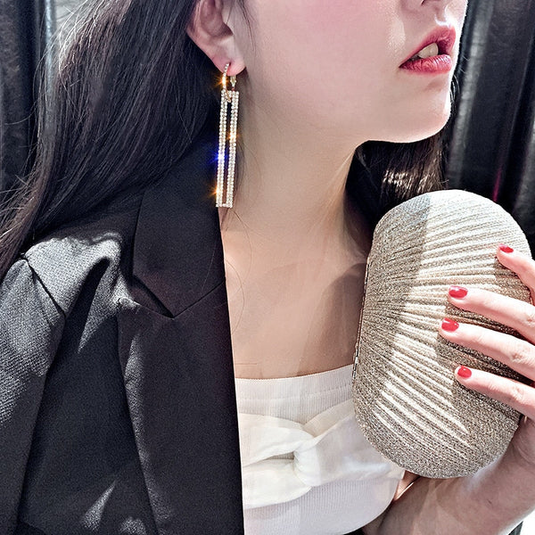 Fashion Long Geometric Drop Earrings