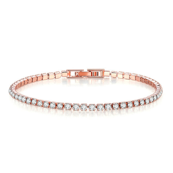 Fair Charming Single-layer Cubic Zircon Chain Bracelet