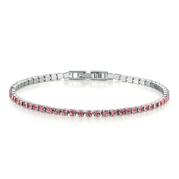 Fair Charming Single-layer Cubic Zircon Chain Bracelet