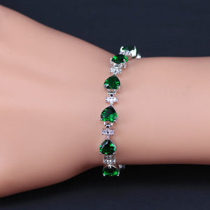 Heart Cubic Zircon  Bracelet