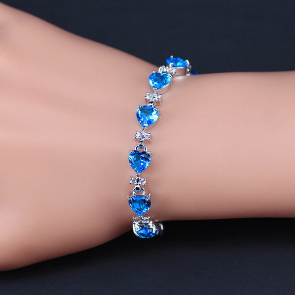 Heart Cubic Zircon  Bracelet