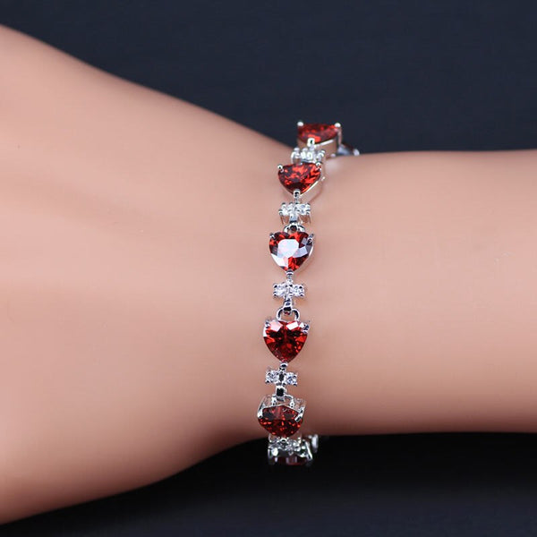 Heart Cubic Zircon  Bracelet