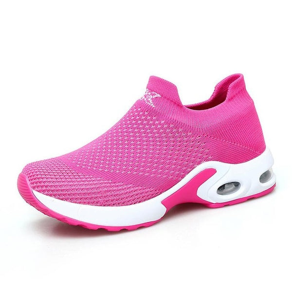 Women Plus Size Sneakers Stretch Flats Platform