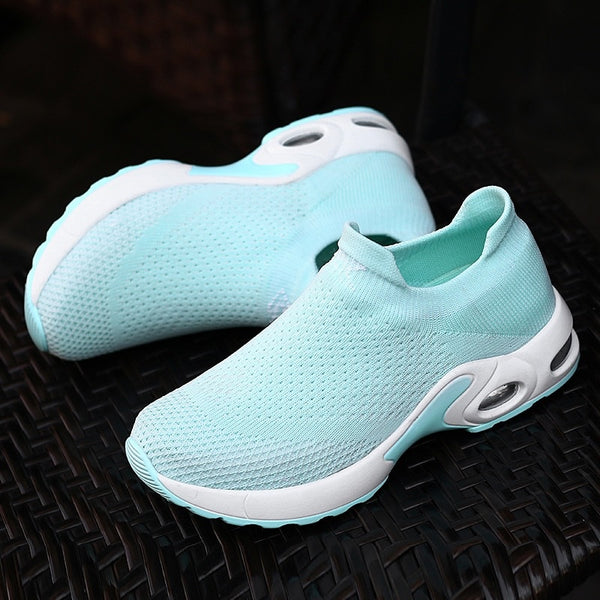 Women Plus Size Sneakers Stretch Flats Platform