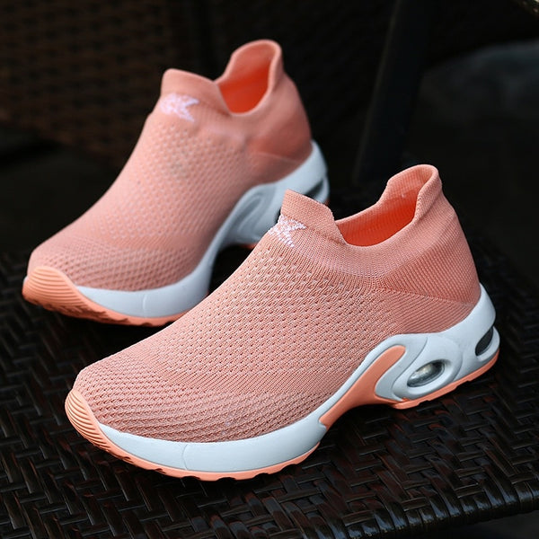 Women Plus Size Sneakers Stretch Flats Platform